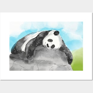 Happy Dreaming Panda Posters and Art